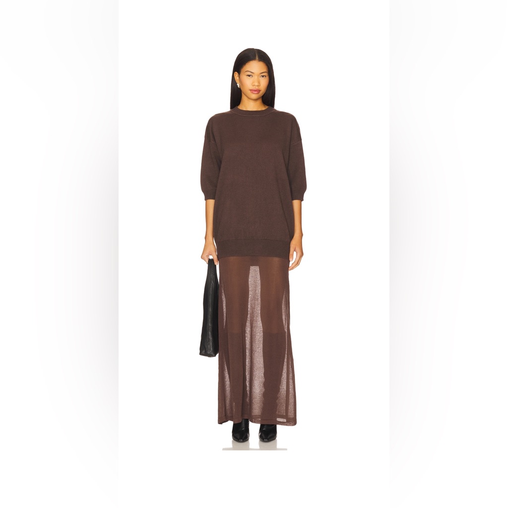 Arwen Maxi Dress In Slate Brown